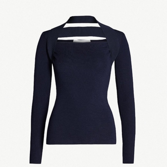 Dion Lee Cutout Merino Wool Sweater Sz S - Picture 3 of 4